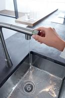 GROHE SuperSteel Single Handle Pull Out Kitchen Faucet 