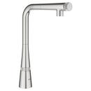 GROHE SuperSteel Single Handle Pull Out Kitchen Faucet 