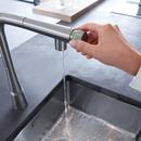 GROHE SuperSteel Single Handle Pull Out Kitchen Faucet 