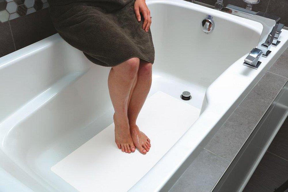 Jessup Manufacturing Company White 16 PVC and Vinyl Bath Mat in White (Case of 6 