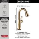 Delta Faucet Lumicoat Champagne Bronze Single Handle Lever Bar Faucet 