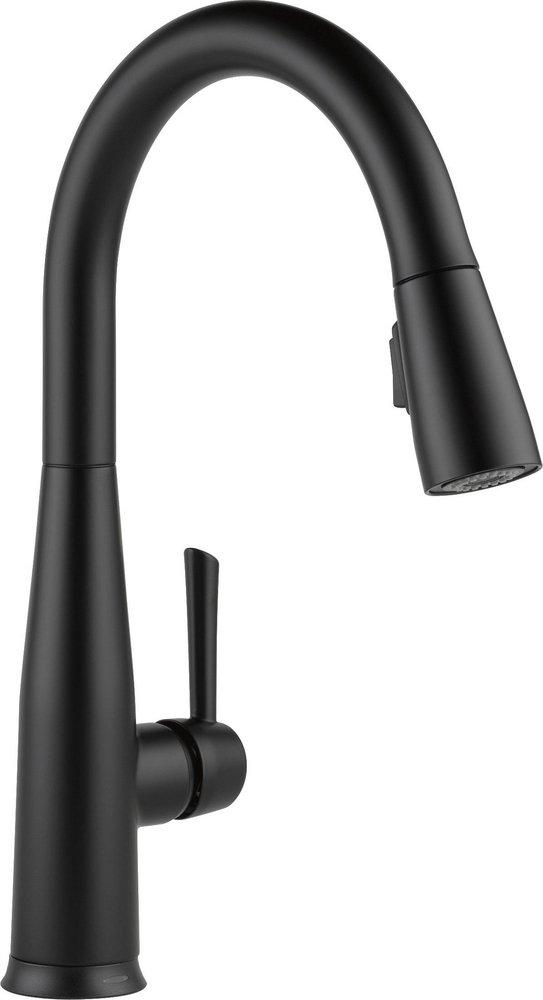 Delta Faucet Matte Black Single Handle Pull Down Touch and Voice Activated Kitchen Faucet 