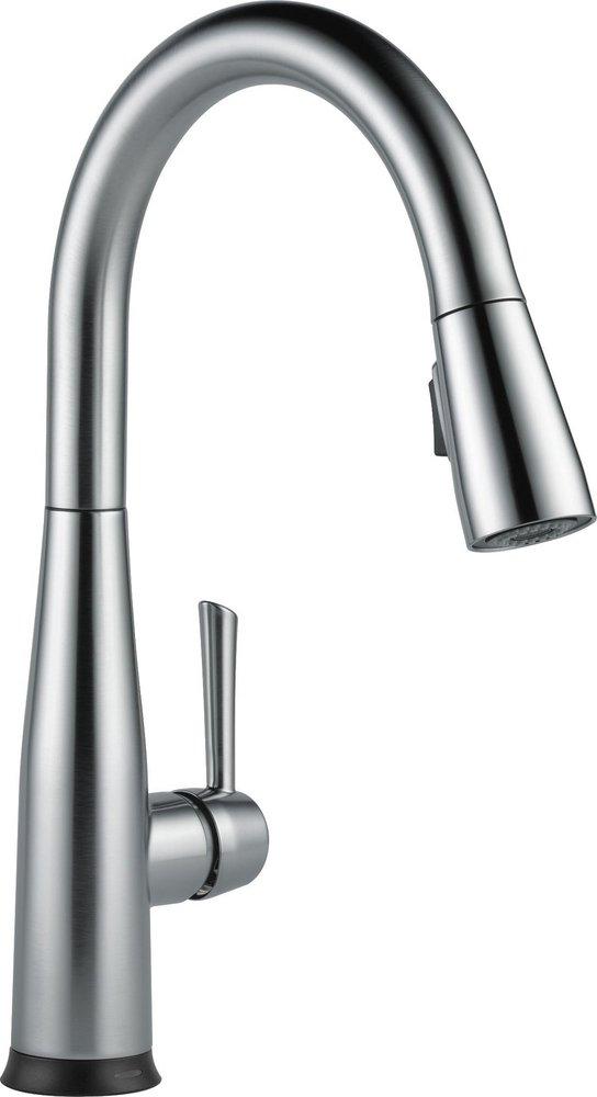 Delta Faucet Arctic Stainless Single Handle Pull Down Touch and Voice Activated Kitchen Faucet 