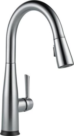 Single Handle Pull Down Touchless Kitchen Faucet with Touch and Voice Activation in Arctic Stainless
