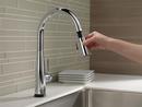 Delta Faucet Chrome Single Handle Pull Down Touch and Voice Activated Kitchen Faucet 
