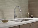 Delta Faucet Chrome Single Handle Pull Down Touch and Voice Activated Kitchen Faucet 