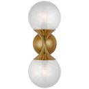 2-Light 40W 15-3/4 in. Wall Sconce in Hand-Rubbed Antique Brass