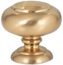Victoria Knob 1 1/4 Inch Warm Brass 