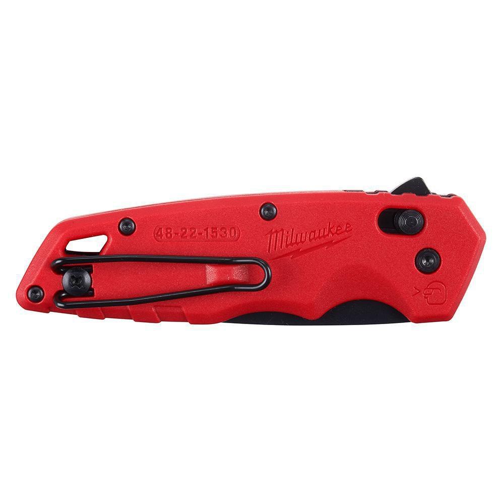 Milwaukee&reg; Red 27/50 in. Spring Assisted Folding Knife 