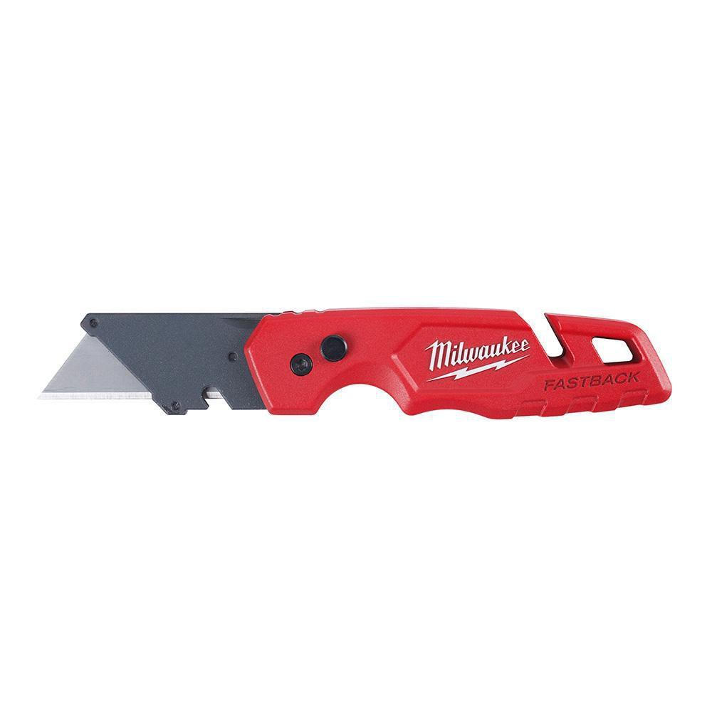 Milwaukee® Red 93/100 in. Folding Utility Knife 