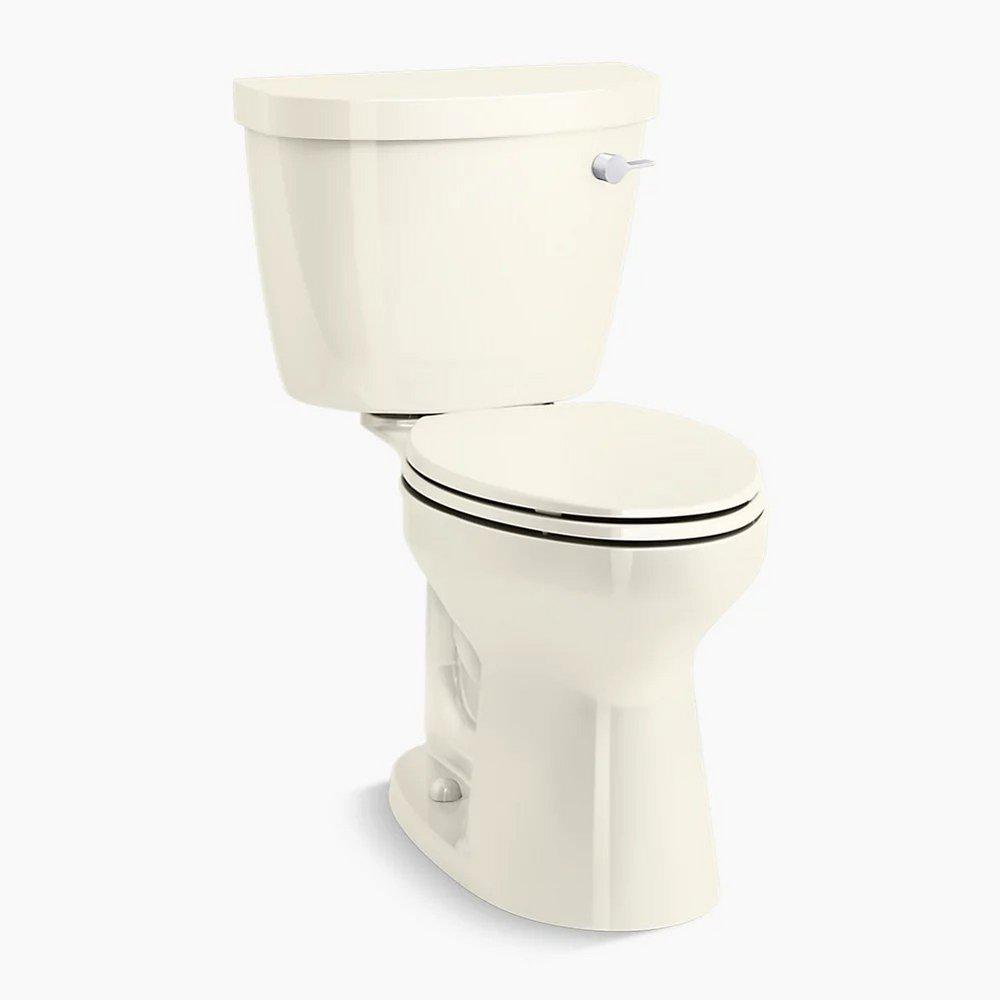 KOHLER Biscuit 1.28 gpf Elongated Two Piece Toilet 