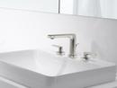 KOHLER Vibrant&reg; Brushed Nickel Two Handle Widespread Bathroom Sink Faucet 