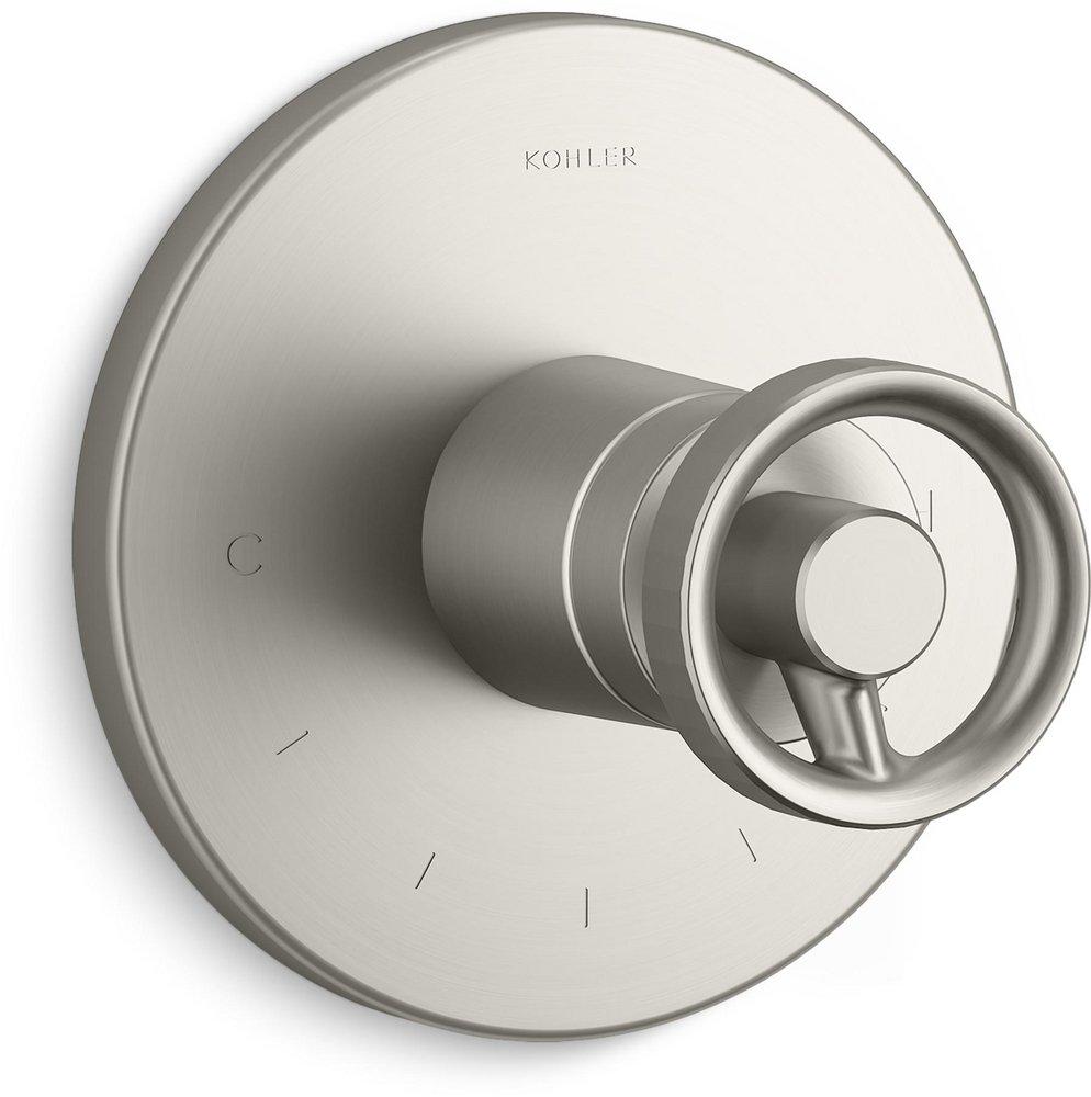 KOHLER Vibrant&reg; Brushed Nickel Thermostatic Valve Trim 