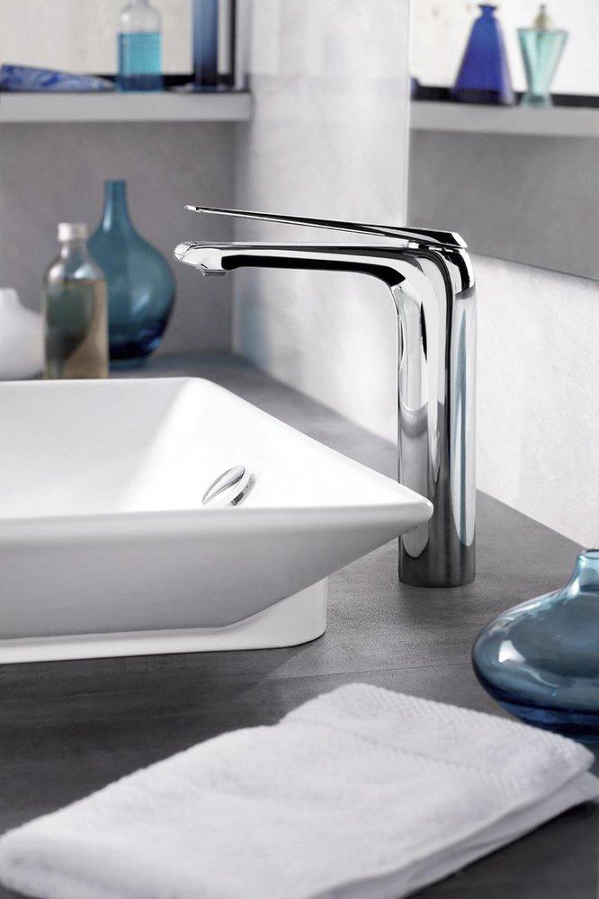 KOHLER Polished Chrome Single Handle Monoblock Bathroom Sink Faucet 