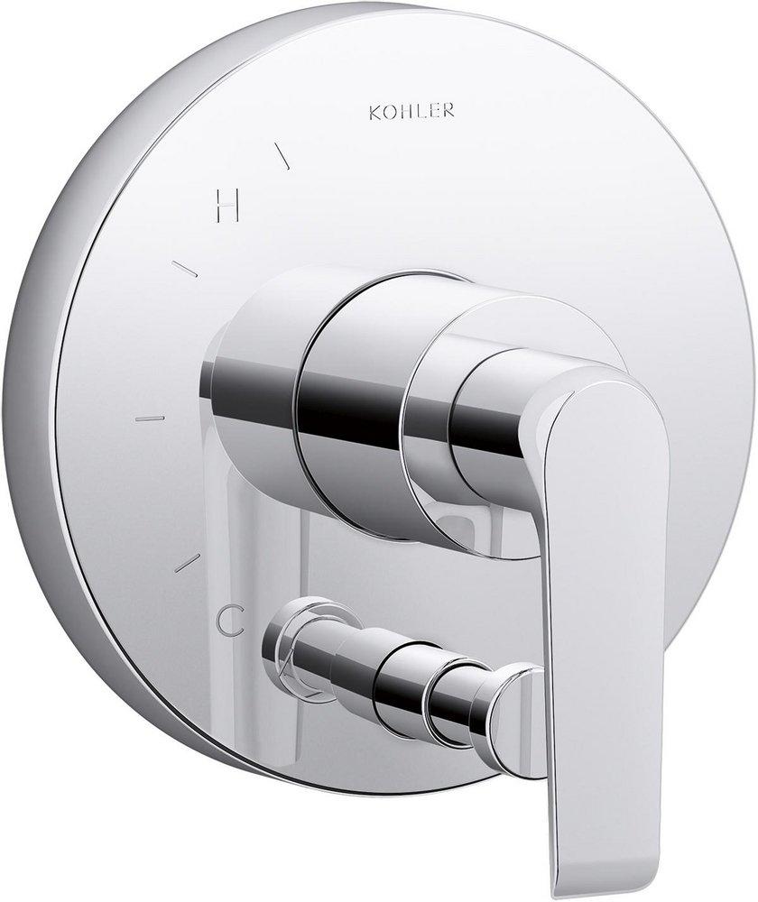 KOHLER Polished Chrome Single Handle Push-Button Diverter 