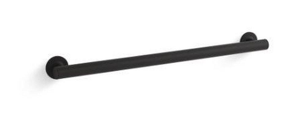 KOHLER Matte Black 24 in. Grab Bar 