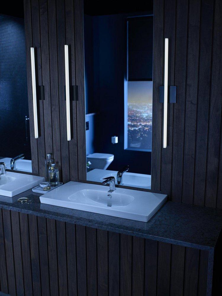 KOHLER Polished Chrome Single Handle Monoblock Bathroom Sink Faucet Lever Handle 