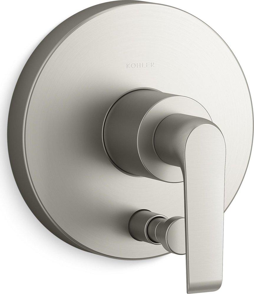 KOHLER Vibrant&reg; Brushed Nickel Single Handle Push-Button Diverter 
