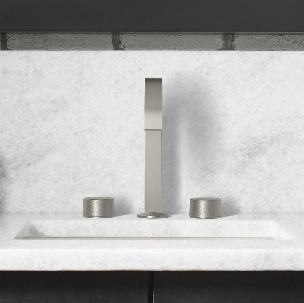 Widespread Handle Set in Vibrant Brushed Nickel 