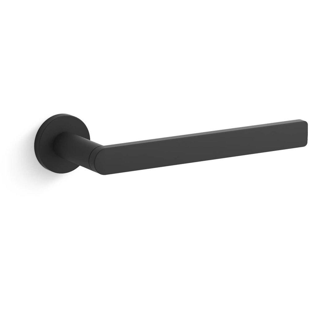 KOHLER Matte Black 8 in. Towel Bar 