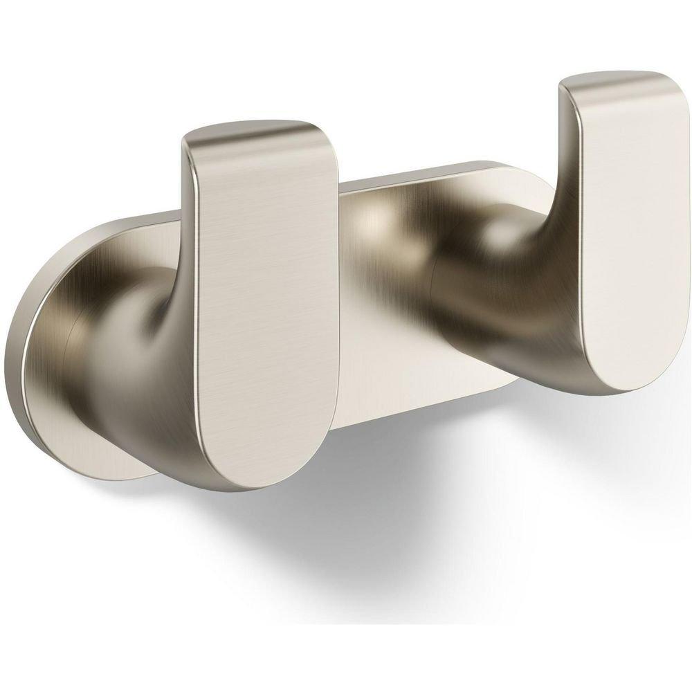KOHLER Vibrant Brushed Nickel 2-Hook Robe Hook 