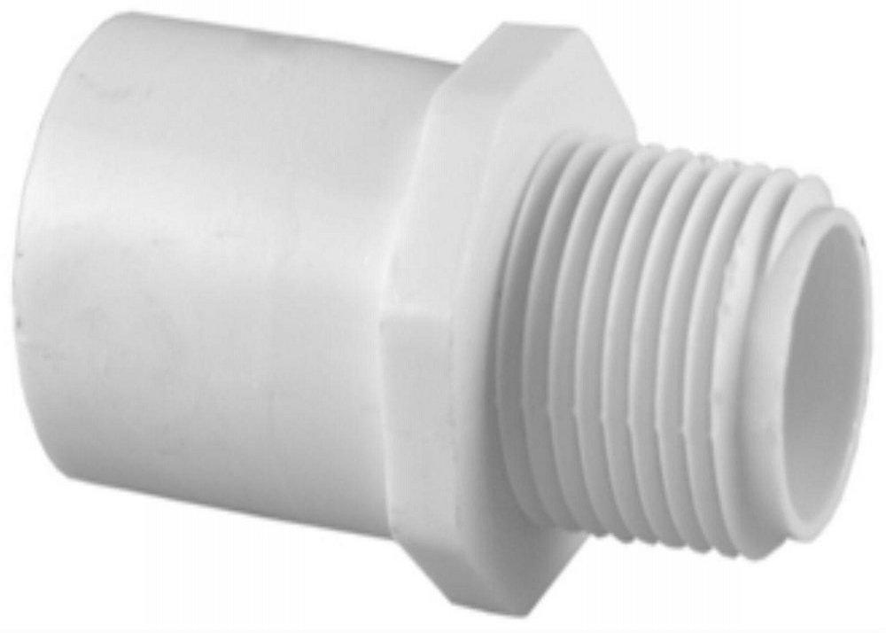White PVC Schedule 40 FPT x MPT Riser Extension 