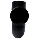 Black No-Hub x Spigot Cast Iron Running Trap with Double Vent 