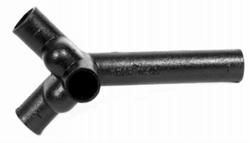 2 in. Spigot Cast Iron 45 Degree Vented Tub Wye