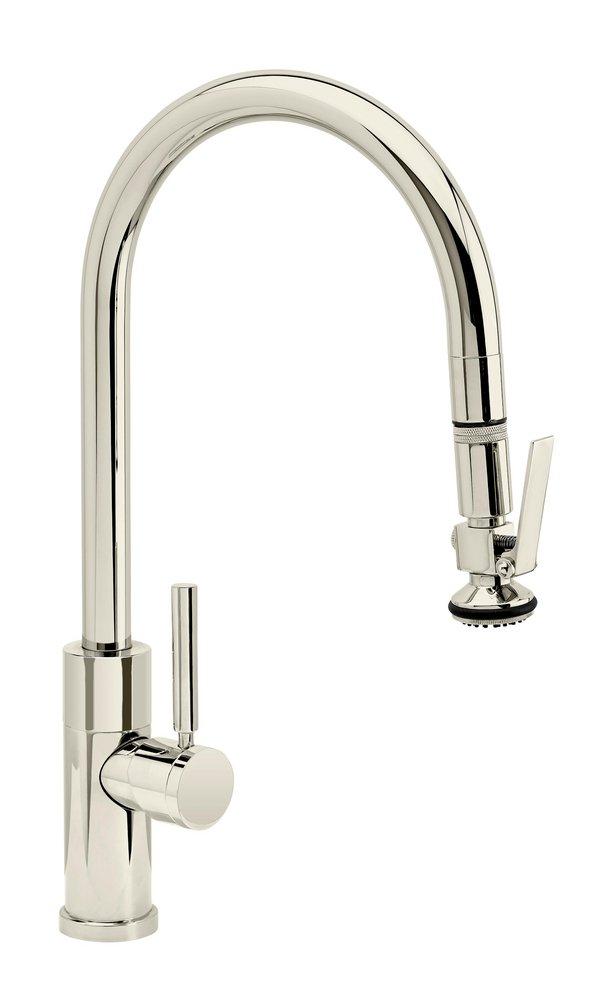 Waterstone Polished Nickel Pull Down Kitchen Faucet 