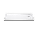 60 in. x 32 in. Shower Base with Right Drain in White