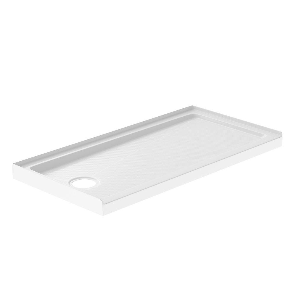 PROFLO&reg; White 60 x 30 in. Rectangle Shower Base 
