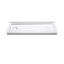 60 in. x 30 in. Shower Base with Left Drain in White