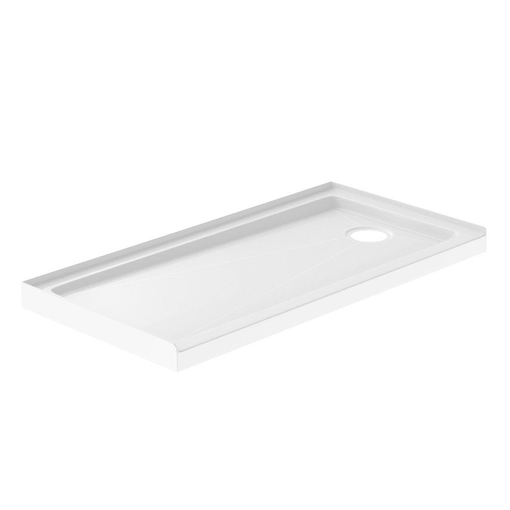 PROFLO&reg; White 60 x 30 in. Rectangle Shower Base 