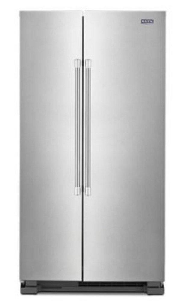 Maytag Fingerprint Resistant Stainless Steel 35-7/8 in. 15.32 cu. ft. Side-By-Side Refrigerator 