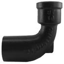 Black Hub x Spigot Service 18 Cast Iron 1/4 Degree Bend 