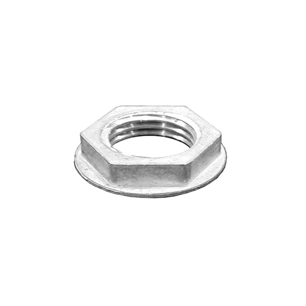 Jones Stephens Chrome Plated 14 in. Flange Hex Locknut 