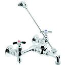 Speakman Polished Chrome Two Cross Handle Wall Mount Service Faucet 