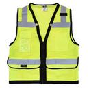 Radians Hi-Viz Green Polyester Mesh Surveyor Safety Vest in Hi-Viz Green 