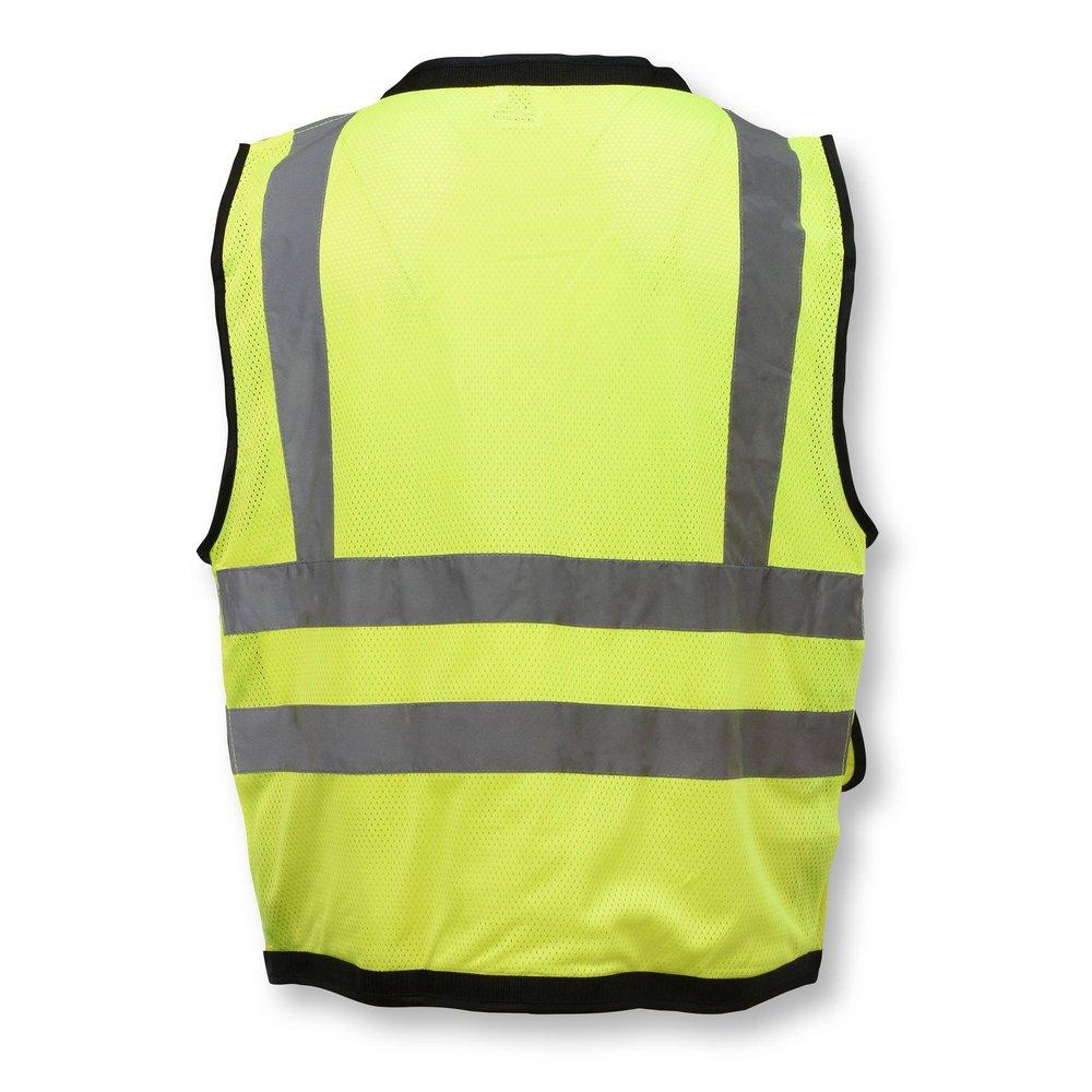 Radians Hi-Viz Green Polyester Mesh Surveyor Safety Vest in Hi-Viz Green 