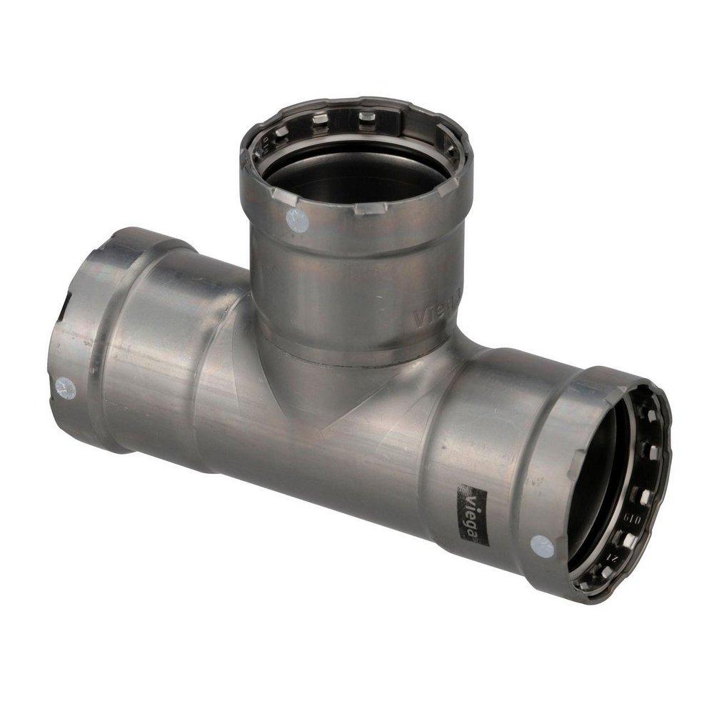 Viega Press Carbon Steel Tee with FKM Seal 