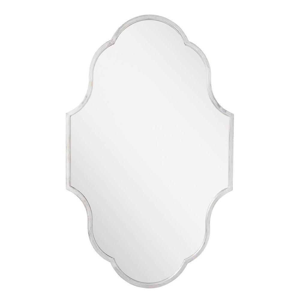 Signature Hardware Antique Silver 22-3/4 x 37-1/4 x 1 in. Irregular Decorative Vanity Mirror 