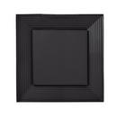 Signature Hardware Black Powder Coat 29-1/4 x 29-1/4 x 3-1/2 in. Square Decorative Vanity Mirror 