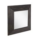 Signature Hardware Black Powder Coat 29-1/4 x 29-1/4 x 3-1/2 in. Square Decorative Vanity Mirror 