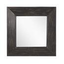 Signature Hardware Black Powder Coat 29-1/4 x 29-1/4 x 3-1/2 in. Square Decorative Vanity Mirror 
