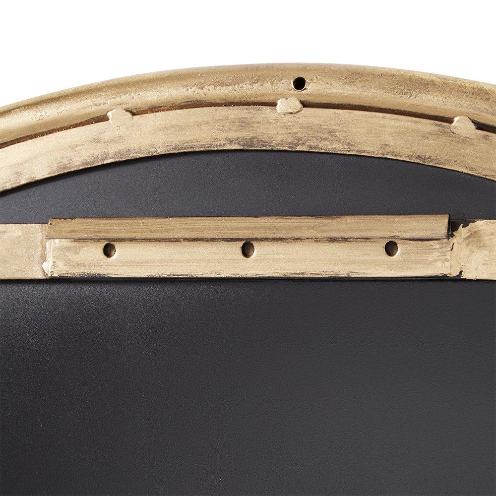 Signature Hardware Gold Leaf 36 x 36 x 7/8 in. Round Decorative Vanity Mirror 