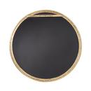 Signature Hardware Gold Leaf 36 x 36 x 7/8 in. Round Decorative Vanity Mirror 