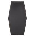 Signature Hardware Black Powder Coat 20-3/8 x 36 x 3/4 in. Hexagonal Decorative Vanity Mirror 