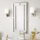 Signature Hardware Nickel 18 x 36 x 1 in. Rectangular Decorative Vanity Mirror 