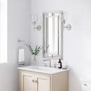 Signature Hardware Nickel 18 x 36 x 1 in. Rectangular Decorative Vanity Mirror 