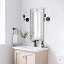 Signature Hardware Nickel 18 x 36 x 1 in. Rectangular Decorative Vanity Mirror 